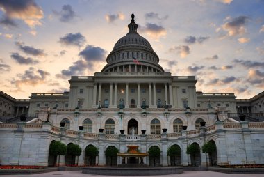 Capitol Hill Building closeup, Washington DC clipart