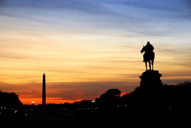 Washington DC silhouette clipart