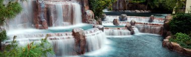 Waterfall Panorama, Las Vegas. clipart