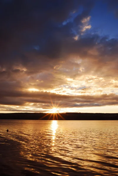 stock image Lake sunrise