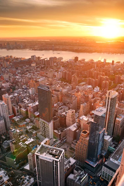 New York City Sonnenuntergang — Stockfoto