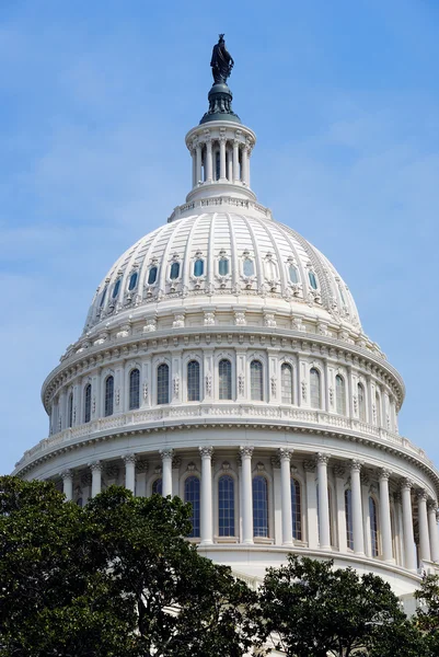 国会大厦的圆顶特写，华盛顿特区 — 图库照片