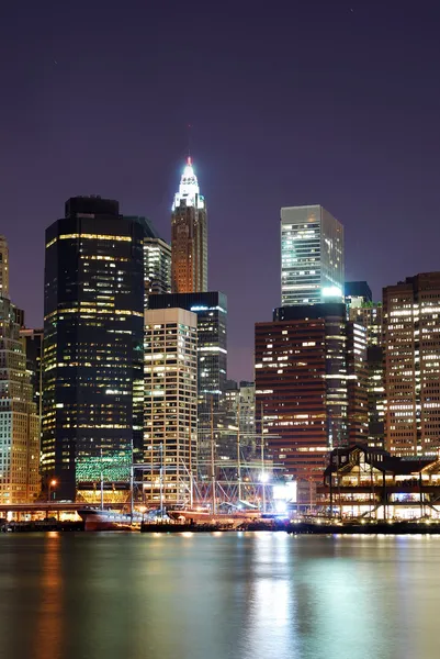 뉴욕 시에서 맨해튼 마천루 — 스톡 사진