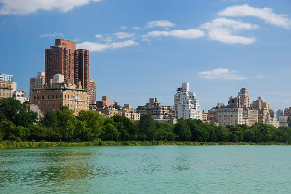 Central park skyline van Manhattan — Stockfoto