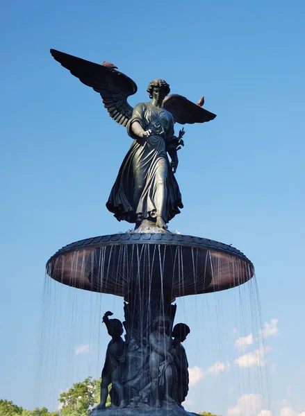 Estatua de Ángel de las Aguas del Central Park de Nueva York —  Fotos de Stock