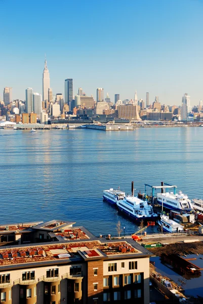 New york city vanuit new jersey — Stockfoto