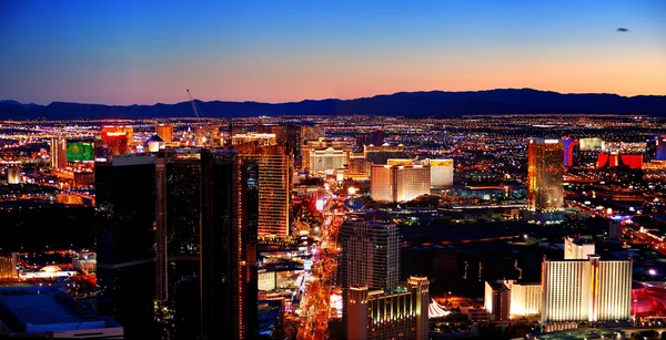 Vista panorámica del horizonte de Las Vegas — Foto de Stock