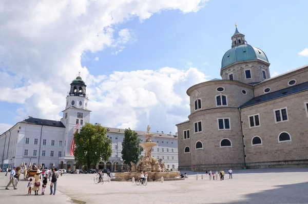 Residenzplatz - Зальцбург, Австрия — стоковое фото