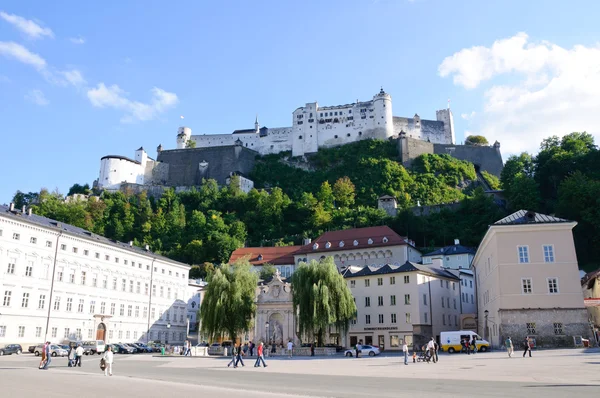 萨尔斯堡要塞城堡-萨尔茨堡，奥地利 — 图库照片