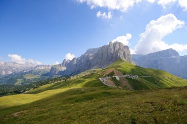 The Sella massif group - Dolomites, Italy clipart