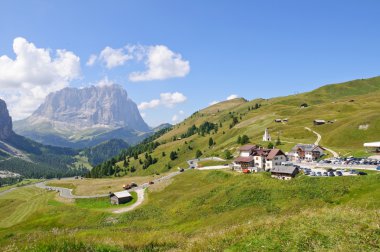 Gardena pass - dolomites, İtalya