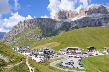 Pordoi pass - Dolomites, Italy clipart