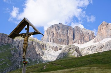 The Sella massif group - Dolomites, Italy clipart