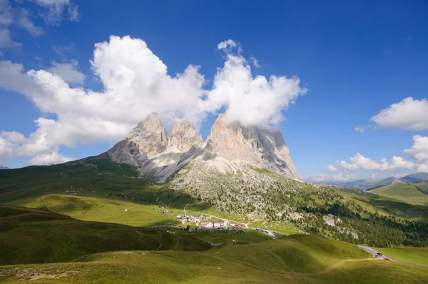 Sassolungo/langkofel - Dolomity, Itálie — Stock fotografie