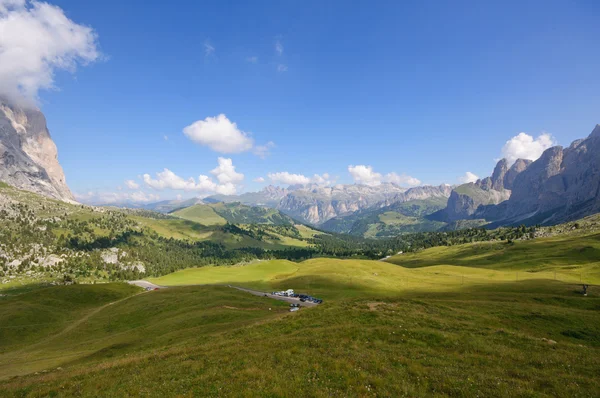 Vista desde el paso Sella - Dolomitas, Italia —  Fotos de Stock