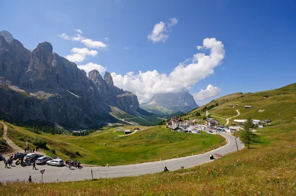 Gardena pass - Dolomieten, Italië — Stockfoto