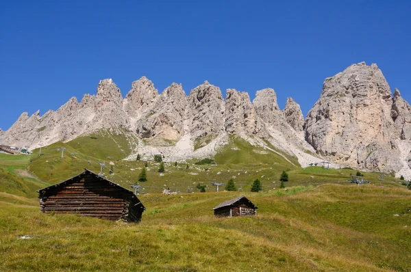 Vista dal Passo Gardena - Dolomiti, Italia — Foto Stock