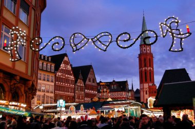 Christmas market clipart