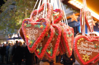 Lebkuchen at Christmas market in Germany, Taken in winter 2006 clipart