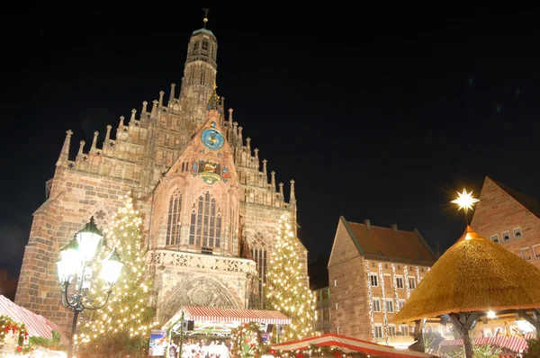 Christkindlesmarkt Mercado Natal Nuremberg Alemania — Fotografia de Stock