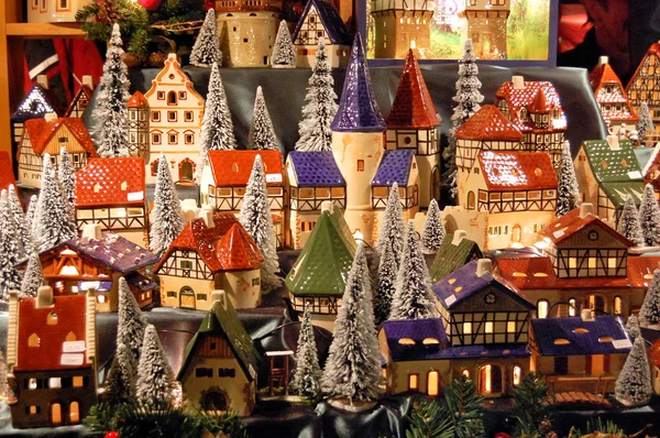 Рождественская Ярмарка Германии Сделанная Зимой 2006 Года — стоковое фото