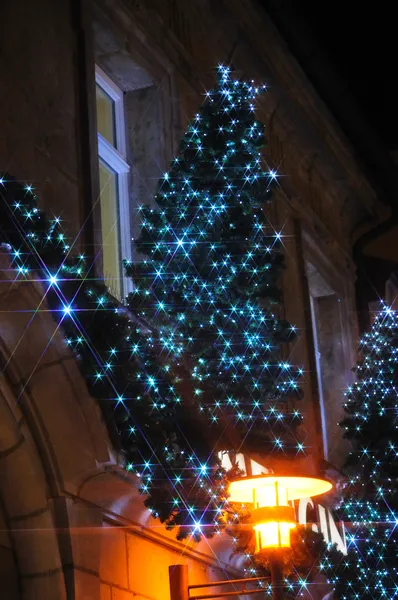 Kerstmis Illuminations Erlangen Duitsland Genomen Winter 2009 — Stockfoto