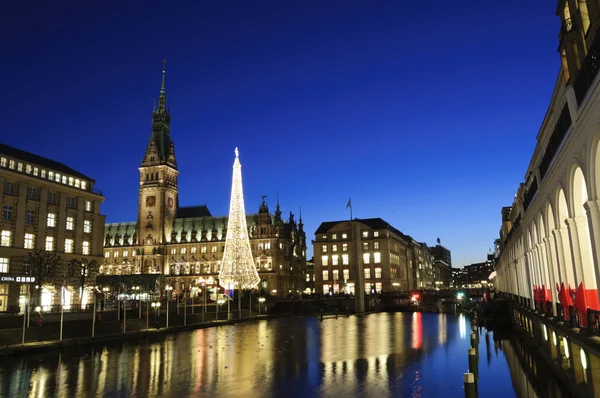Weihnachtsbeleuchtung Hamburg Aufgenommen Winter 2009 — Stockfoto