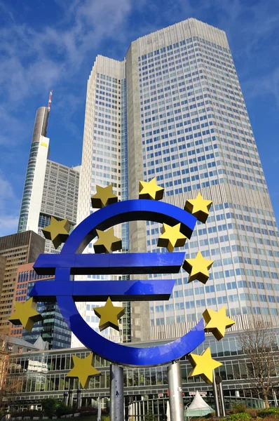 Europäische Zentralbank Frankfurt Main Deutschland — Stockfoto