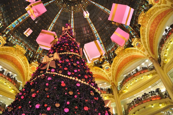 Kerstboom Parijs Frankrijk Genomen Winter 2009 — Stockfoto