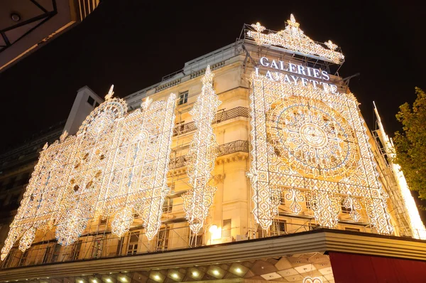 Karácsonyi Kivilágítás Párizsban Elvett Ban 2009 Telén — Stock Fotó