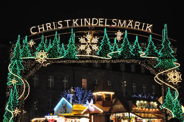 Christmas Illuminations Strasbourg France — Stockfoto