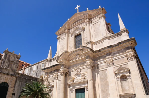 stock image Jesuit Church of St.Ignatius in Dubrovnik, The World Heritage Site