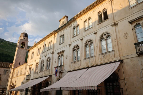 Palazzo Del Lettore Crepuscolo Dubrovnik Patrimonio Dell Umanità — Foto Stock