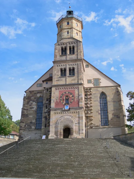 Michael Dla Kościoła Schwäbisch Hall Niemcy — Zdjęcie stockowe