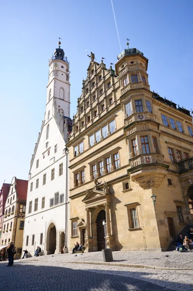 Town Hall Rothenburg Der Tauber Germany — Stock Photo, Image
