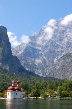 koenigssee ve watzmann yakın berchtesgaden, Almanya