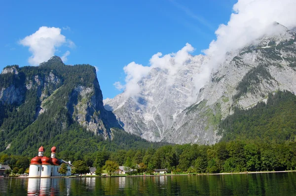 stock image Koenigssee and Watzmann near Berchtesgaden, Germany