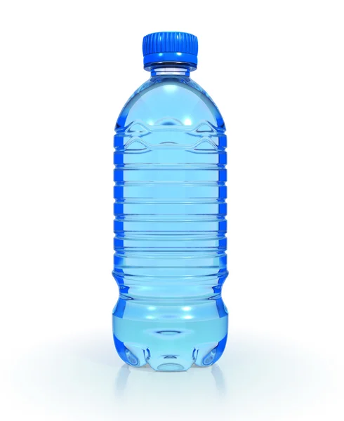Agua mineral en botella de plástico — Foto de Stock