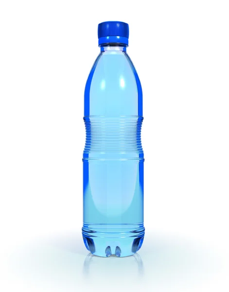 Água mineral em garrafa de plástico — Fotografia de Stock