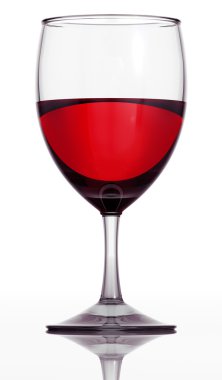 Red wine glass. clipart