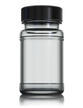 Medical glass bottle. clipart