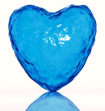 Heart of water. Life symbol. clipart