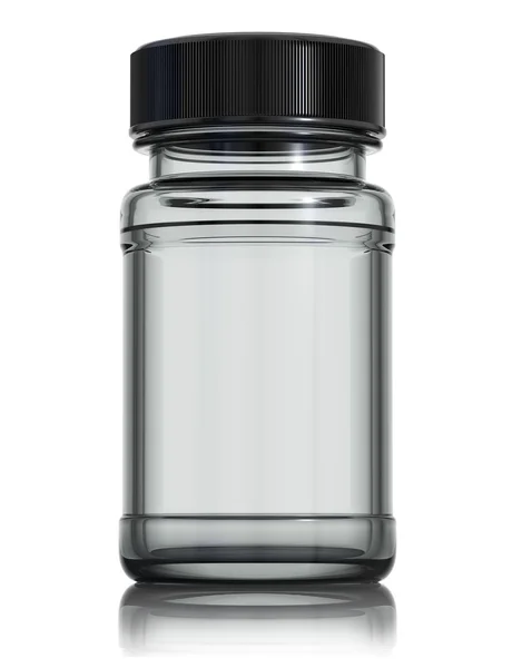 Медицинская стеклянная бутылка . — стоковое фото