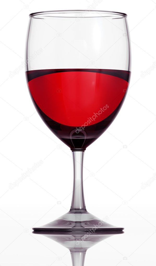 Red wine glass.