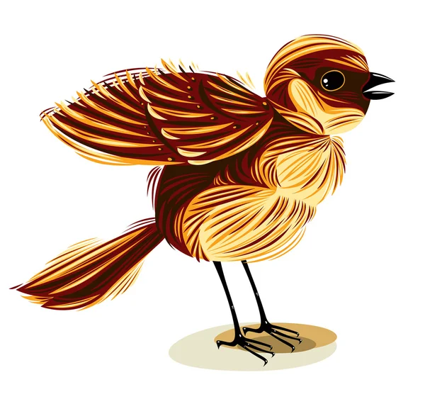 Симпатичная птичья иллюстрация. — стоковый вектор