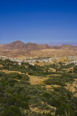 Farming village near Petra clipart