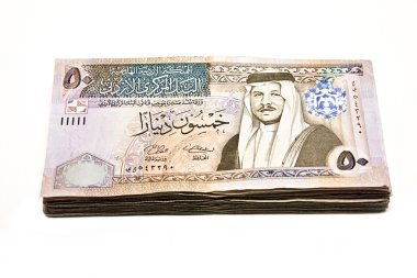 Stacked Jordanian Banknotes clipart
