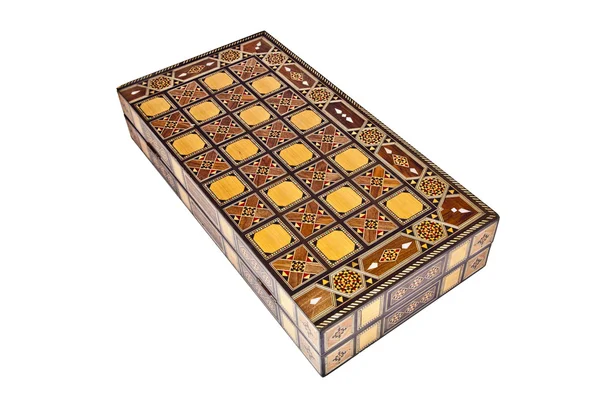 Starožitný backgammon box — Stock fotografie