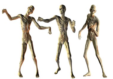 Dance of the undead zombies clipart