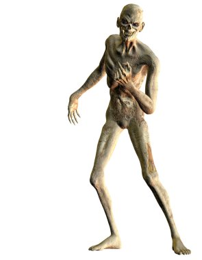 Undead standing with his hand clipart